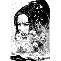BRZRKR THE BLEEDING TIDE 1 ONE-SHOT CVR L GARRY BROWN UNLIMITED VAR