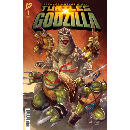 TEENAGE MUTANT NINJA TURTLES X GODZILLA 1 CVR A FERO PE