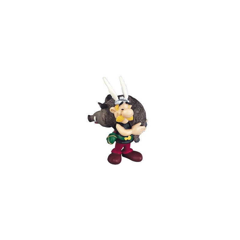 ASTERIX FIGURINE ASTERIX PORTANT UN SANGLIER