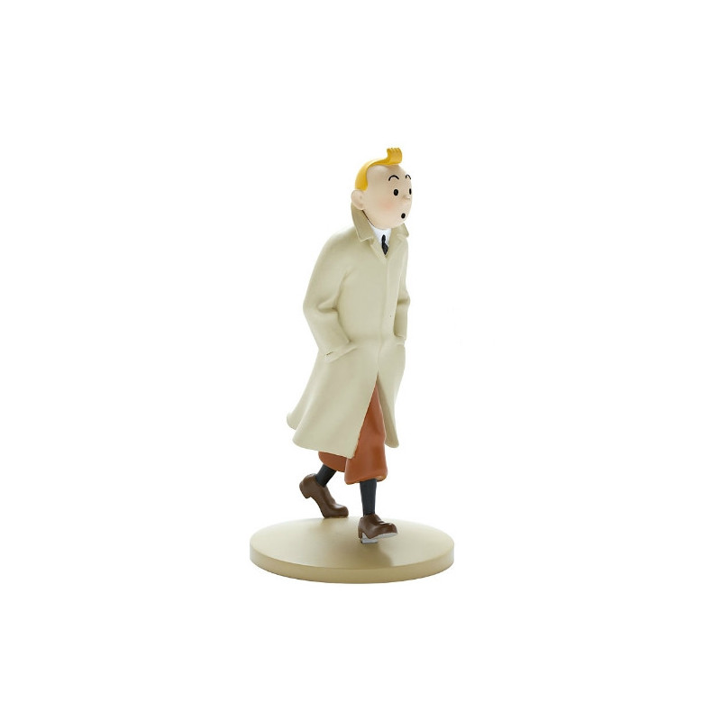 FIGURINE TINTIN RESINE 12 CM TINTIN EN TRENCH