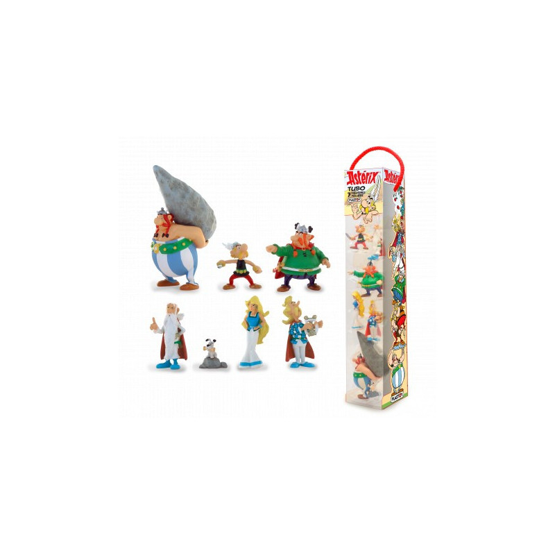 ASTERIX PACK 7 FIGURINES TUBO VILLAGE