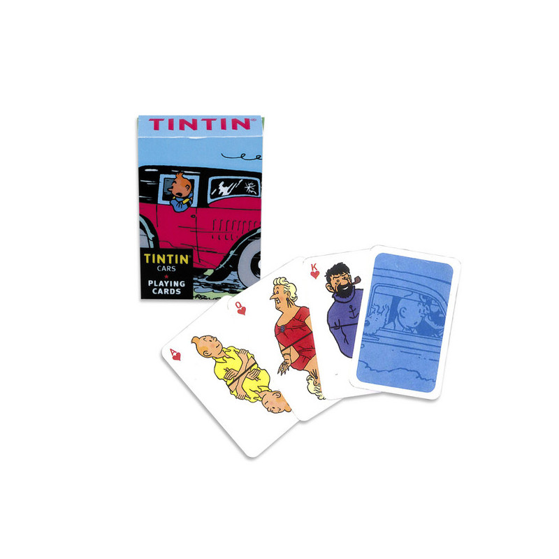 CARTES A JOUER TINTIN ET LES VOITURES