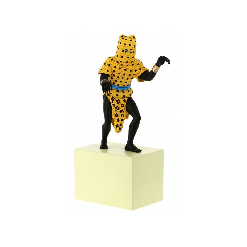 LHOMME LEOPARD - MUSEE IMAGINAIRE LES ICONES FIGURINE RESINE 31CM