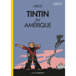 TINTIN AMERIQUE  VERSION COLORISE  COUVERTURE REVEIL