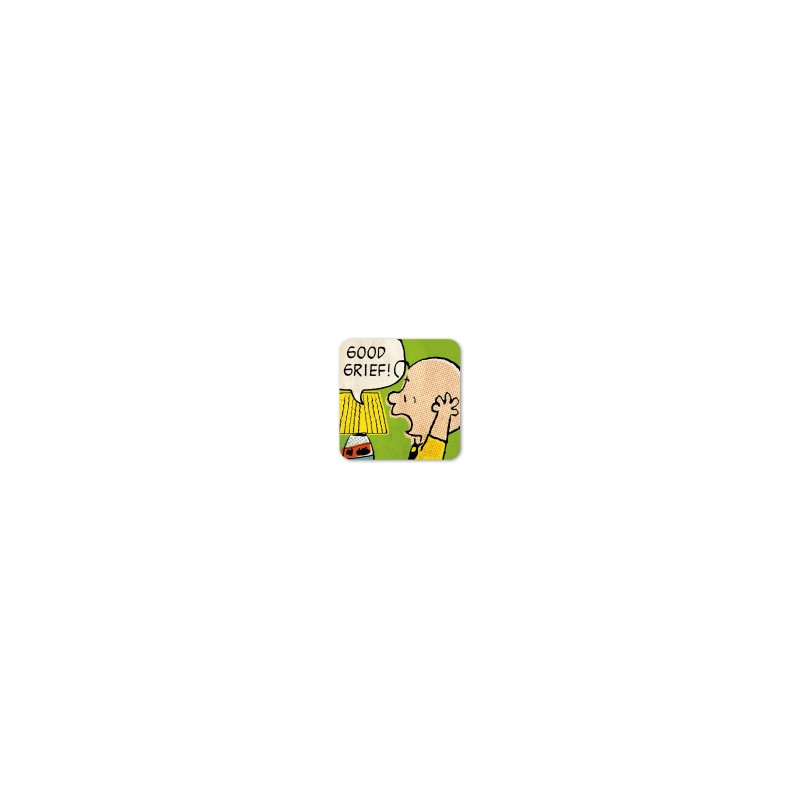 CHARLIE BROWN GOOD GRIEF PEANUTS COASTERS 10X10