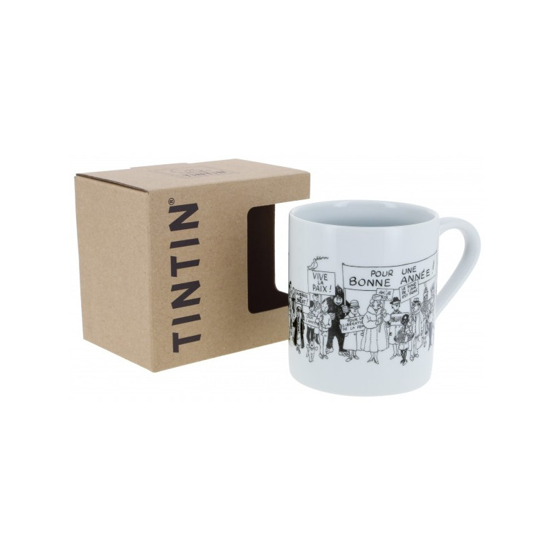 TINTIN CARTE DE VOEUX 1972 MUG