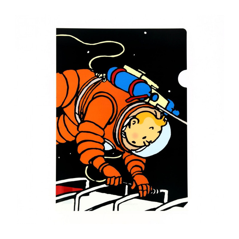 TINTIN SUR LA LUNE CHEMISE PLASTIQUE 22X30CM