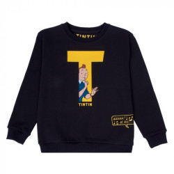 SWEAT TINTIN T NOIR XL