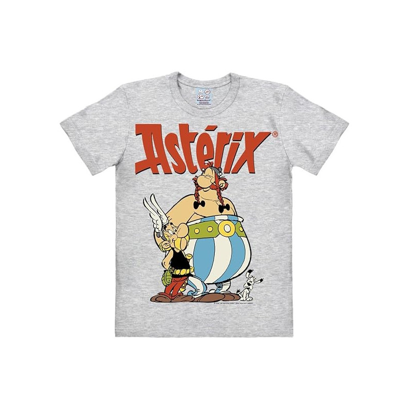 TSHIRT ASTERIX ET OBELIX GRIS ADULTE TAILLE M