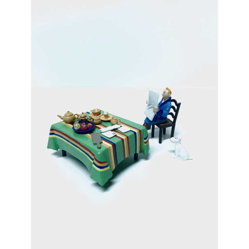 TINTIN PETIT DEJEUNER PIXI  FIGURINES PLOMB