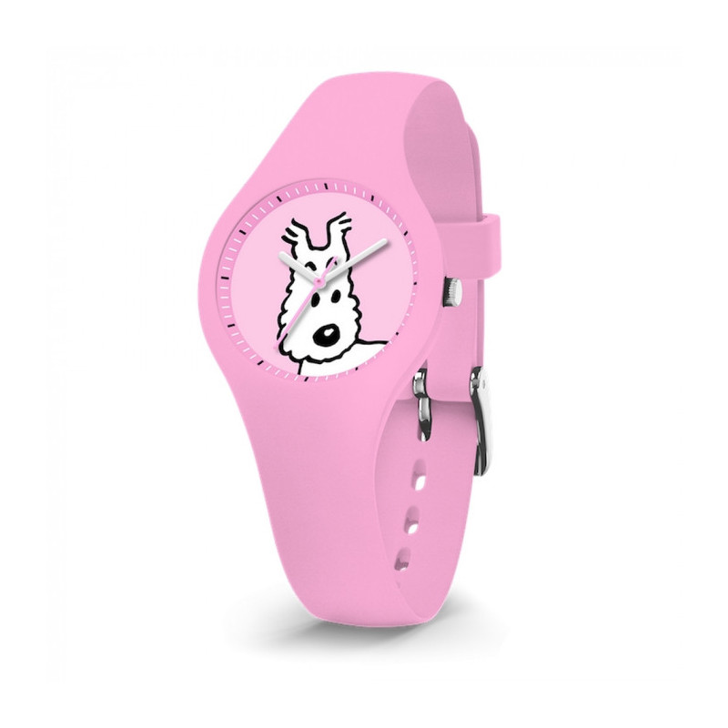 MILOU MONTRE ROSE XS TINTIN