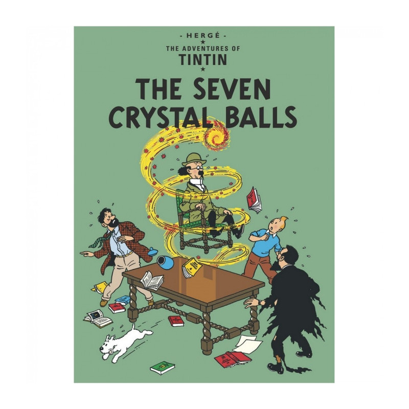 TINTIN CARTE POSTALE THE SEVEN CRYSTAL BALLS