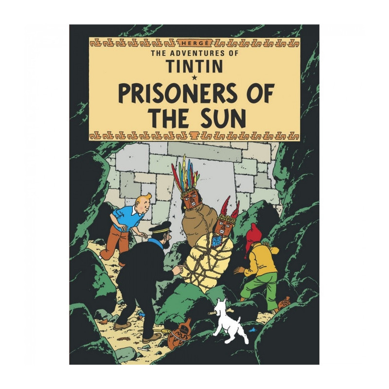 TINTIN CARTE POSTALE PRISONERS OF THE SUN