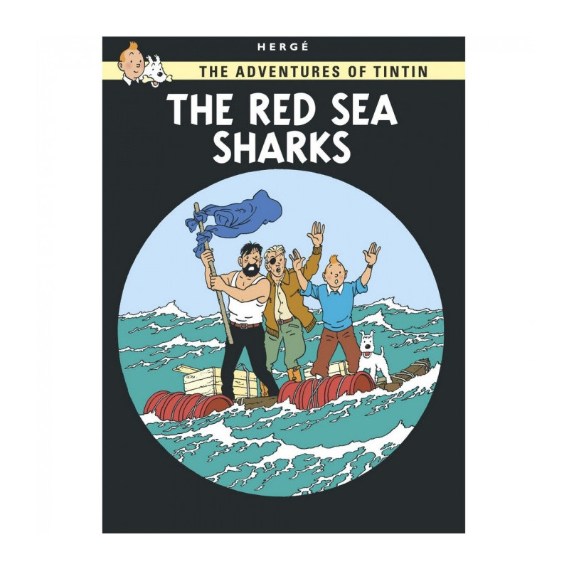 TINTIN CARTE POSTALE THE RED SEA SHARKS