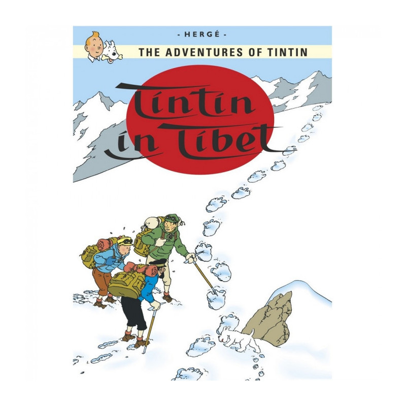 TINTIN CARTE POSTALE IN TIBET