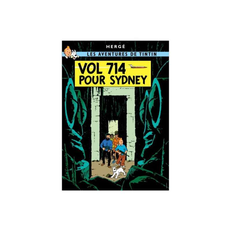 TINTIN CARTE POSTALE FLIGHT 714 TO SYDNEY