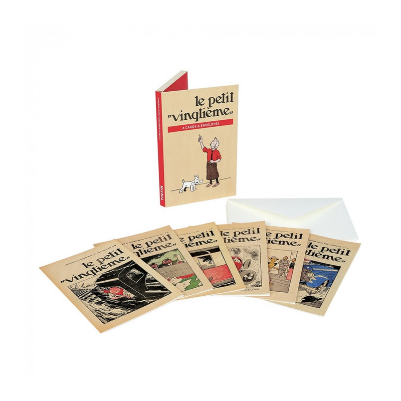 SET 6 CARTES POSTALES PETIT XXEME ET ENVELOPPES