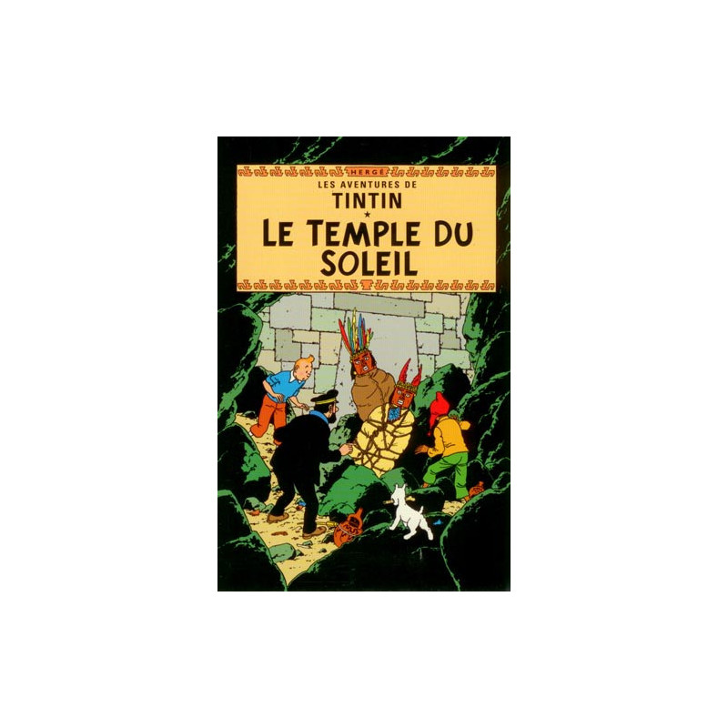 POSTER LE TEMPLE DU SOLEIL TINTIN