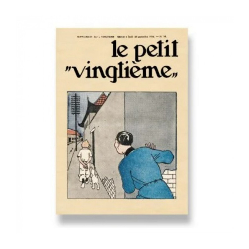 CARTE POSTALE TINTIN LE PETIT VINGTIEME LE LOTUS BLEU N39