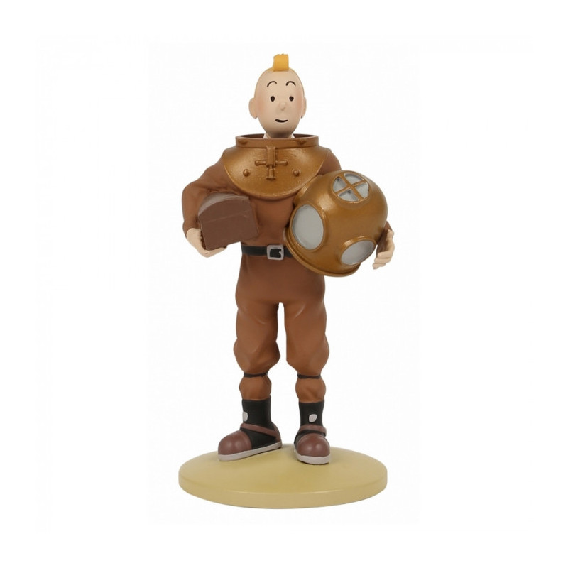 TINTIN SCAPHANDRE FIGURINE RESINE F1