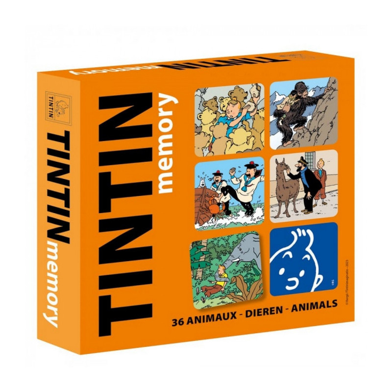 TINTIN JEU DE MEMORY ANIMAUX