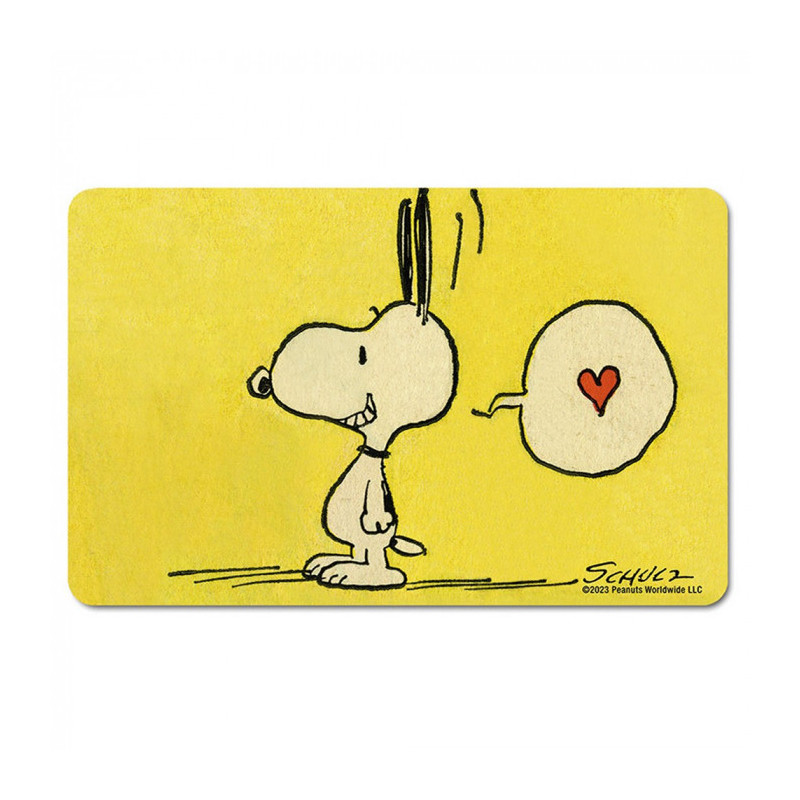 SNOOPY AMOUREUX PEANUTS PLANCHE A DEJEUNER 23 CM