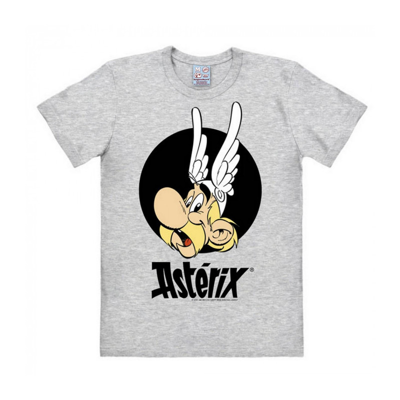T SHIRT ASTERIX PORTRAIT GRIS ADULTE TAILLE M