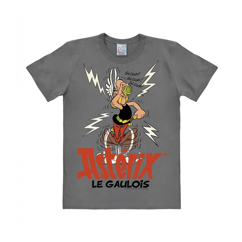 T SHIRT ASTERIX LE GAULOIS GRIS ENFANT TAILLE 15 16 ANS