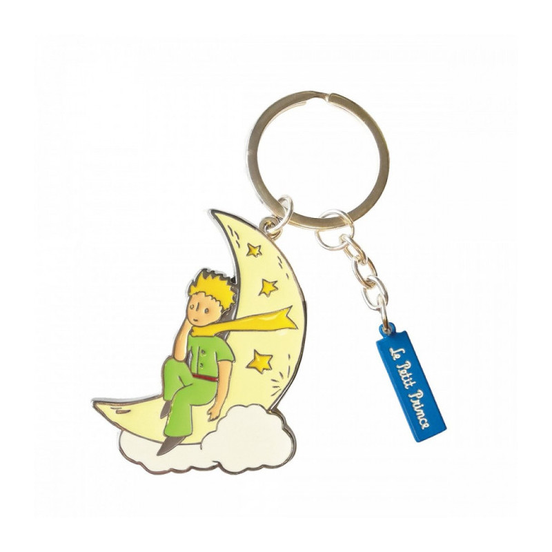 PORTE CLE METAL LE PETIT PRINCE LUNE 6 CM