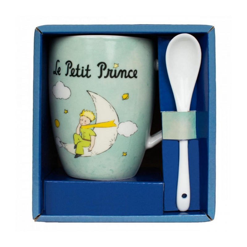 MUG PETIT PRINCE LUNE AVEC CUILLERE