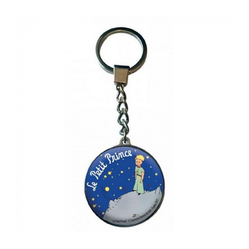 PORTE CLES LE PETIT PRINCE NUIT VERRE 12 CM