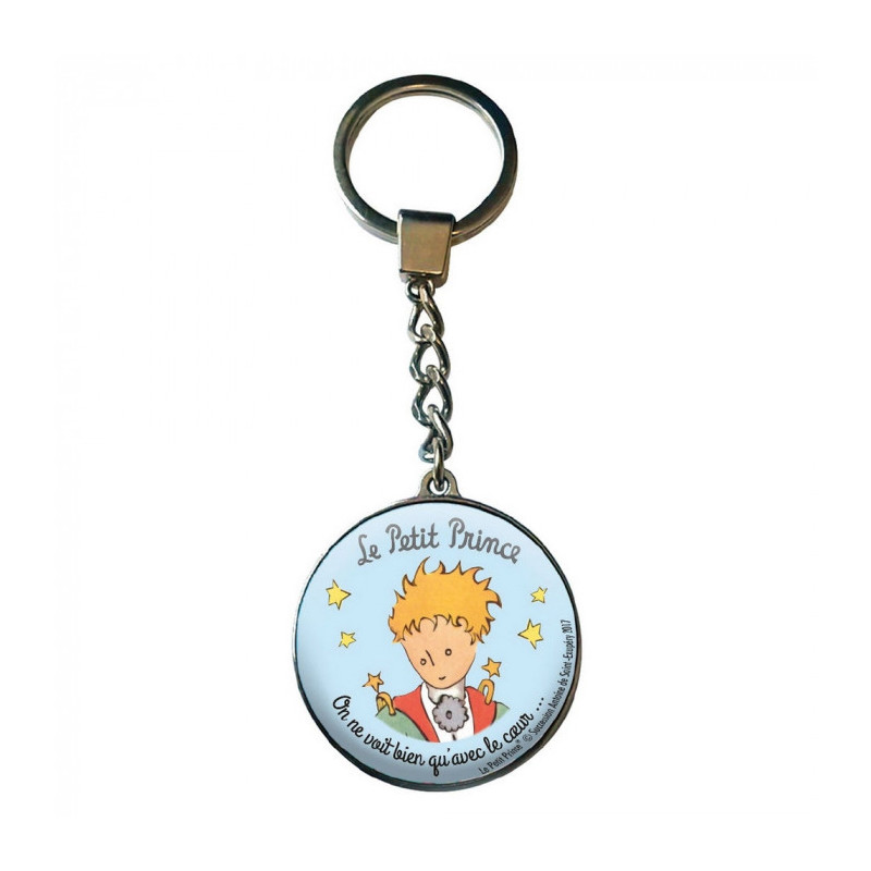 PORTE CLES LE PETIT PRINCE BUSTE CAPE VERRE 12 CM