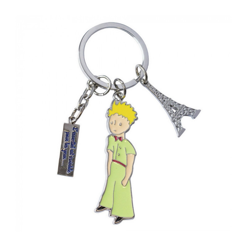 PORTE CLES LE PETIT PRINCE TOUR EIFFEL METAL 8 CM