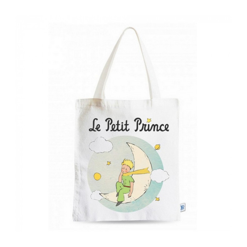 SAC COTON LE PETIT PRINCE LUNE 44X38 CM