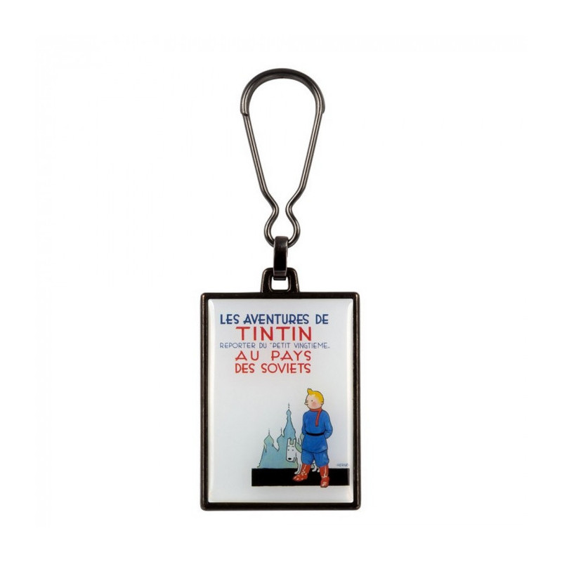 PORTE CLE METAL ALBUM TINTIN SOVIETS