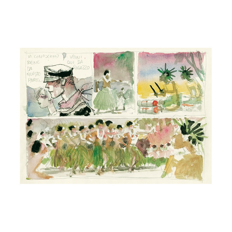 CARTE POSTALE CORTO MALTESE J AVAIS UN RENDEZ VOUS 1994