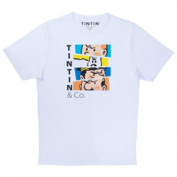 T SHIRT TINTIN ET CO COULEUR ADULTE TAILLE XS