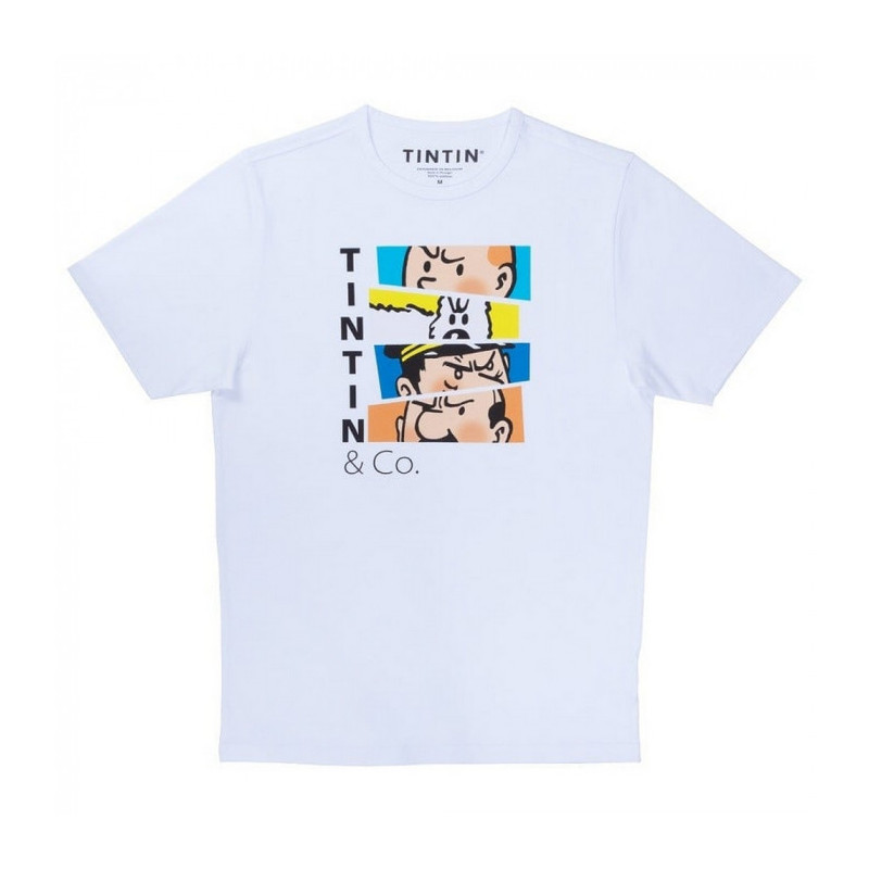 T SHIRT TINTIN ET CO COULEUR ADULTE TAILLE XS