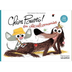CHIEN POURRI   EN DECALCOMANIES