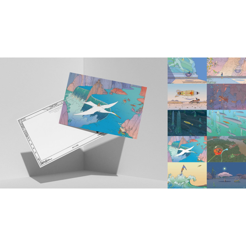 10 CARTES POSTALES EDENA DE MOEBIUS