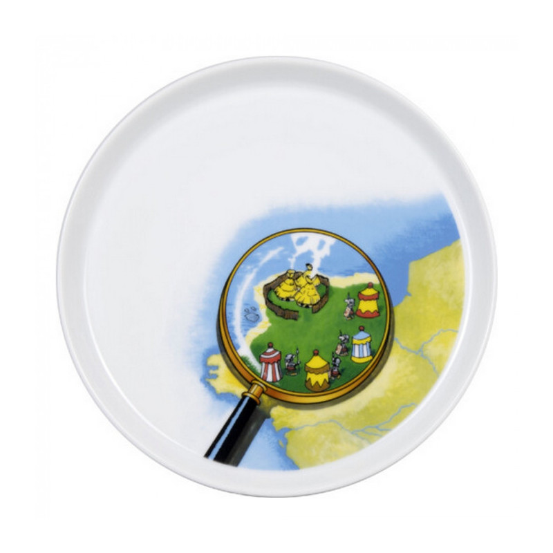 ASSIETTE ASTERIX ET OBELIX VILLAGE 20 CM