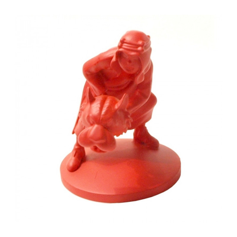 FIG TINTIN ABDALLAH MONOCHROME ROUGE 9CM