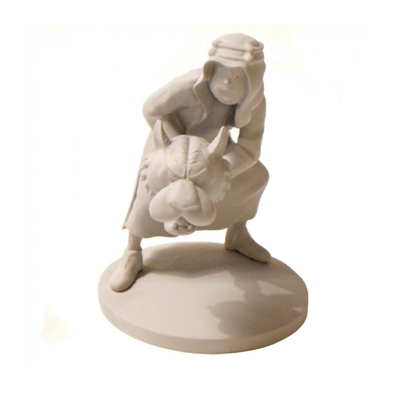 FIG TINTIN ABDALLAH MONOCHROME GRIS 9CM