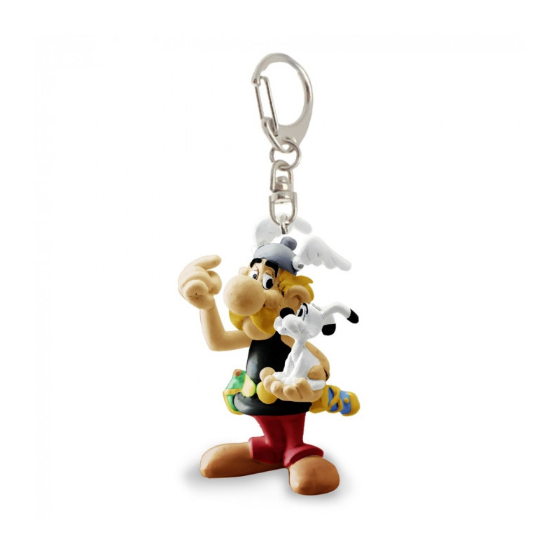 ASTERIX PORTE CLES ASTERIX TENANT IDEFIX