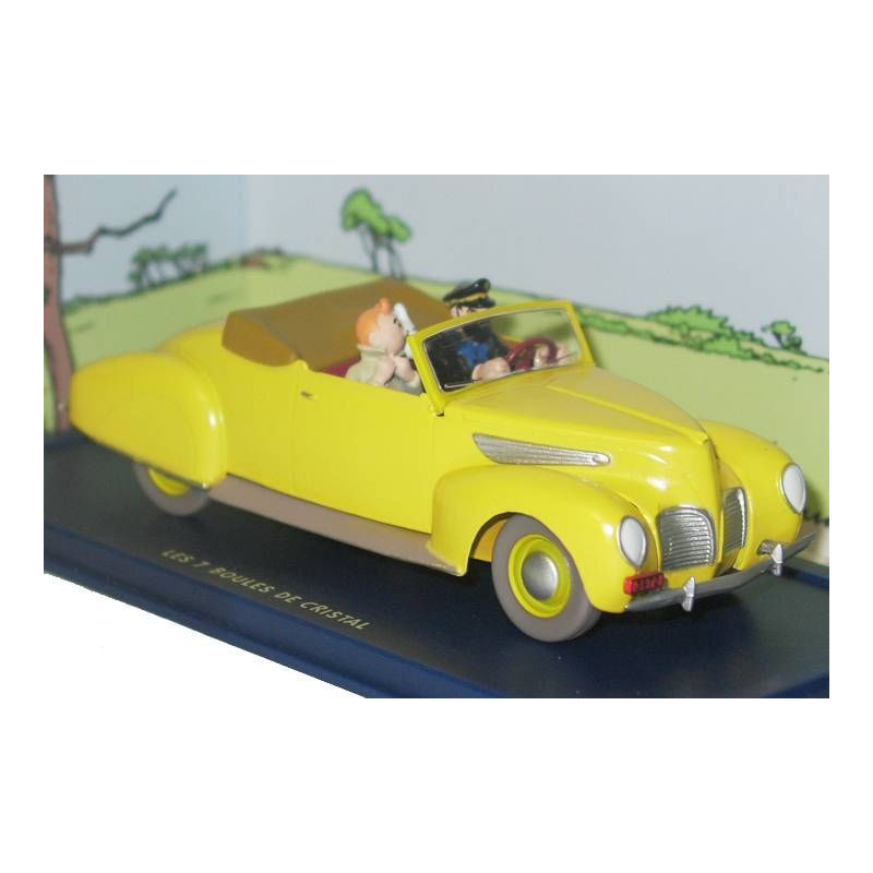 LA DECAPOTABLE DE HADDOCK TINTIN LES 7 BOULES DE CRISTAL VOITURE 25CM
