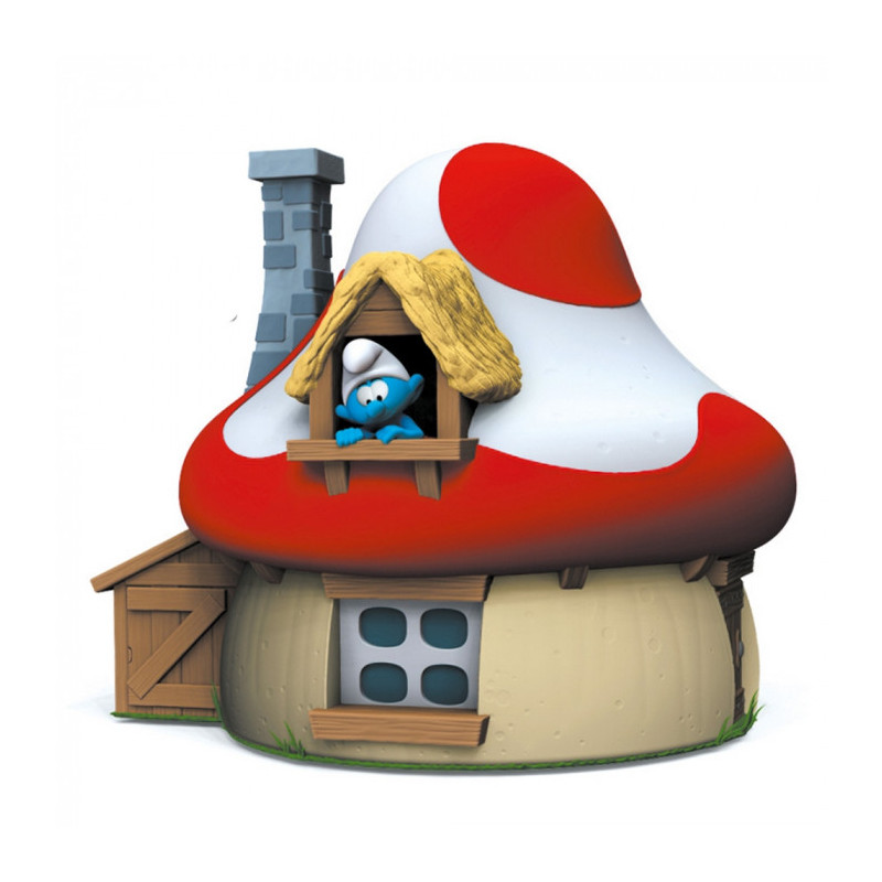 MAISON CHAMPIGNON LES SCHTROUMPFS TIRELIRE 14CM