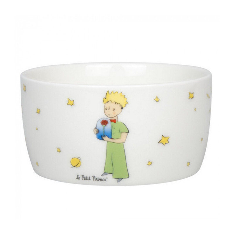 LE PETIT PRINCE AVEC LA ROSE BOL 7CM
