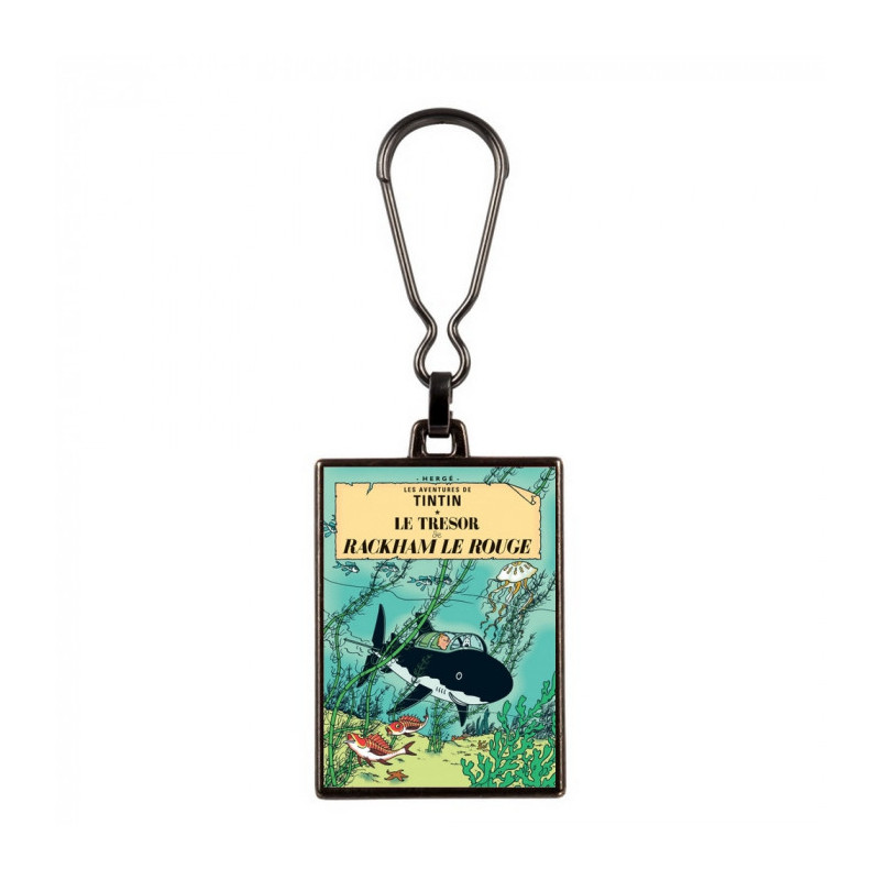TINTIN LE TRESOR DE RACKAM LE ROUGE PORTE CLES METAL 7 CM