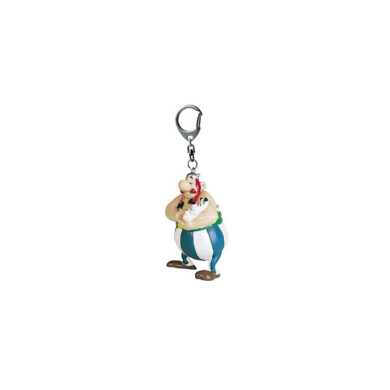OBELIX TENANT IDEFIX PORTE CLES 6CM