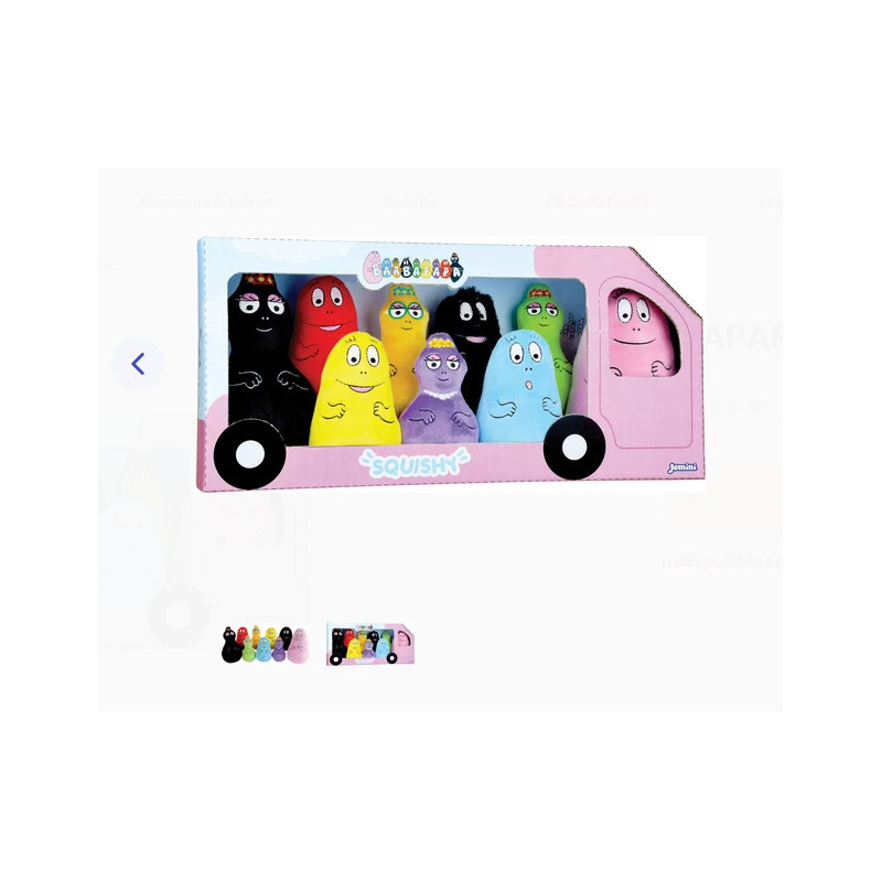 BARBAPAPA FAMILLE COFFRET DE 9 PELUCHES 15CM